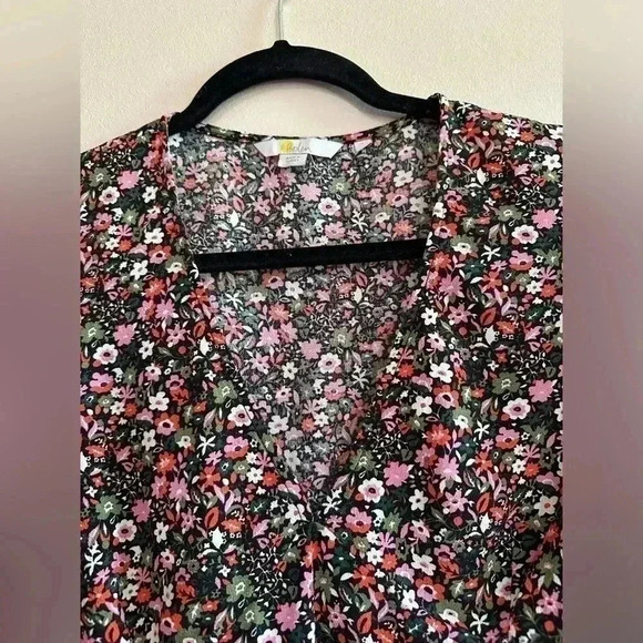 Boden Ditsy Meadow Floral Print V-Neck Long Sleeve Blouse Size US 8 - Picture 3 of 6